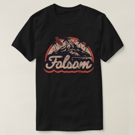 Folsom, Californië T-shirt (Design voorkant)