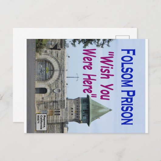 Folsom gevangenis: "Ik wou dat je hier was" #2 Briefkaart (Voorkant / Achterkant)