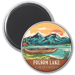 Folsom Lake California Boating Vist Emblem Magneet