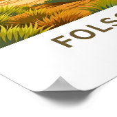 Folsom Lake California Reisprint Poster (Hoek)