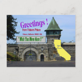 Folsom Prison "Wish you was here" briefkaart