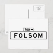Folsom St., San Francisco Street Sign Briefkaart (Voorkant / Achterkant)