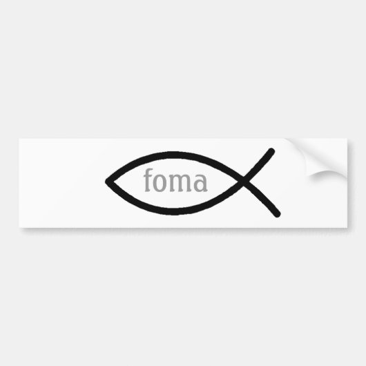 foma bumpersticker (Voorkant)