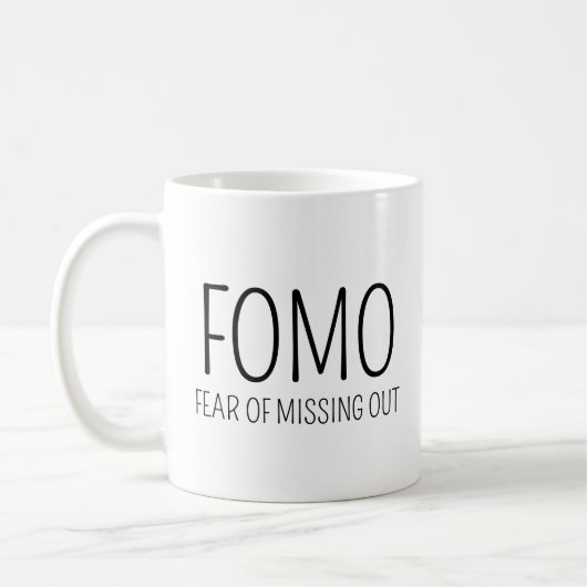 FOMO Angst om het te Missen Koffiemok (Links)