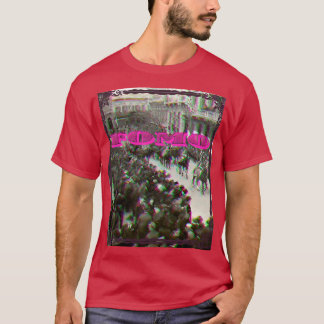 FOMO Roze Glitch Retro  T-shirt