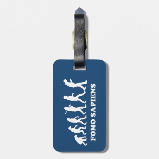 Fomo Sapiens Bagagelabel (Achterkant verticaal)