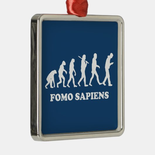 Fomo Sapiens Metalen Ornament (Rechts)