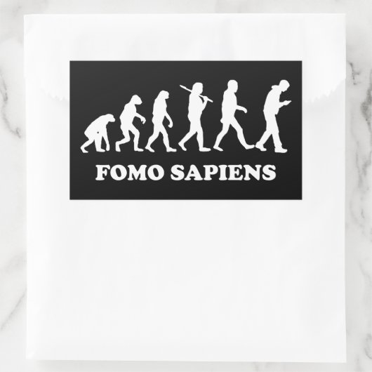 Fomo Sapiens Rechthoekige Sticker (Tas)