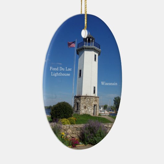 Fond Du Lac Lighthouse oval ornament (Rechts)