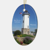 Fond Du Lac Lighthouse oval ornament (Links)