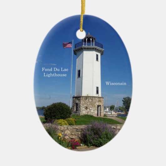 Fond Du Lac Lighthouse oval ornament (Voorkant)