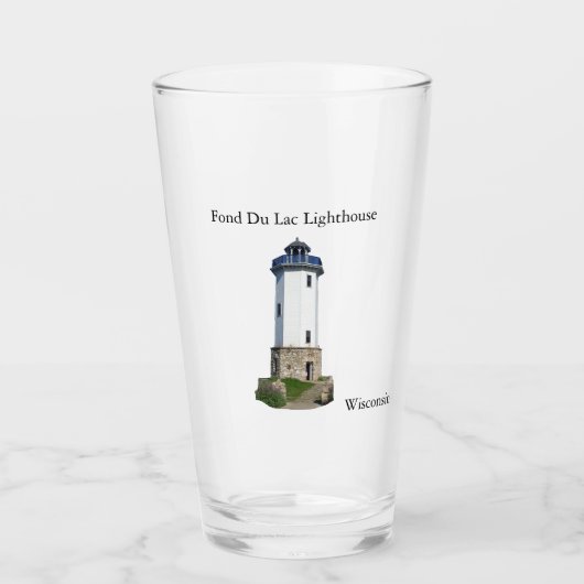 Fond Du Lac vuurtoren glas (Voorkant)
