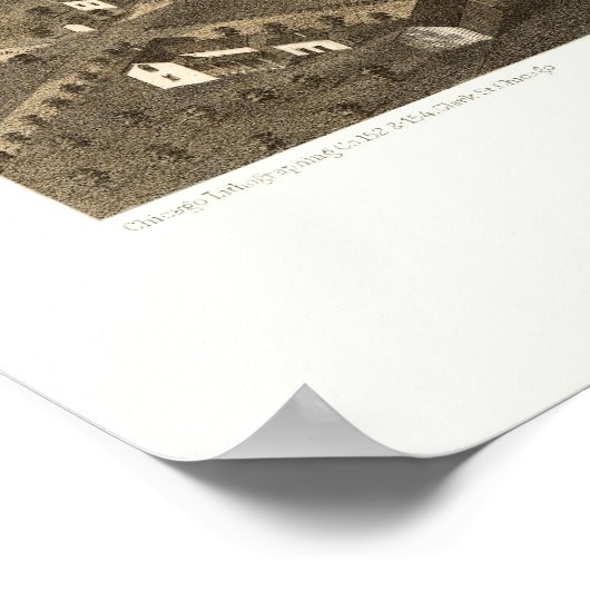 Fond Du Lac, WI Panoramic Map - 1867 Poster (Hoek)