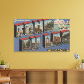 Fond du Lac, Wisconsin - Large Letter Scenes Canvas Afdruk (Insitu (Woonkamer))