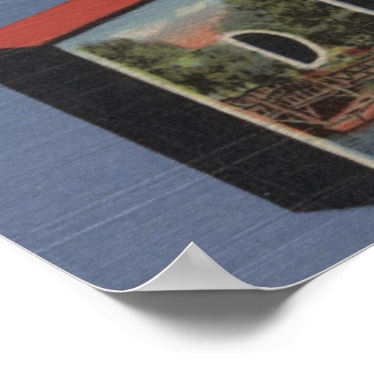 Fond du Lac, Wisconsin - Large Letter Scenes Poster (Hoek)