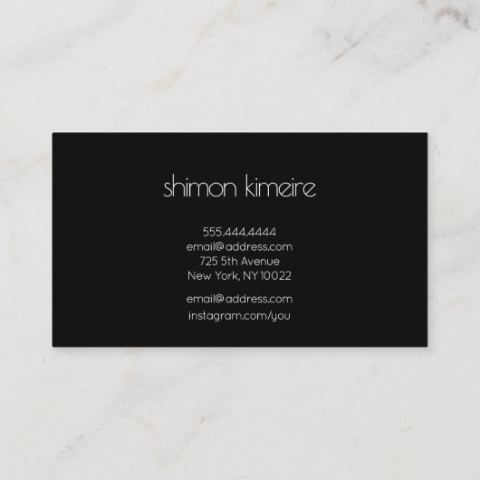 Fondant Roze Nagelkunst  Visitekaartje (Achterkant)