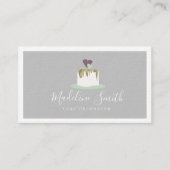 Fondant Wedding Cake Decorator Faux Gold Business Visitekaartje (Voorkant)