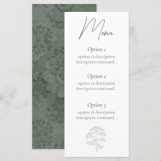 FONDNESS | Wedding Menu