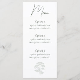 FONDNESS | Wedding Menu