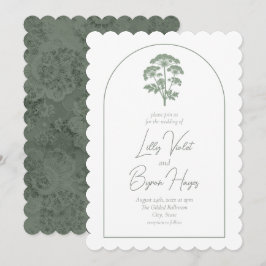 FONDNESS | Wedding Scalloped Invite Kaart