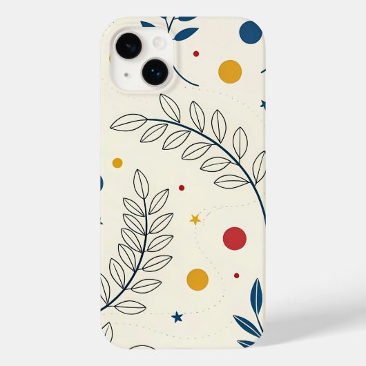 Fondo floral colorido  Case-Mate iPhone case (Achterkant)
