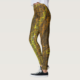 Fonds met "sepia"-afbeelding onder gouden rooiing? leggings