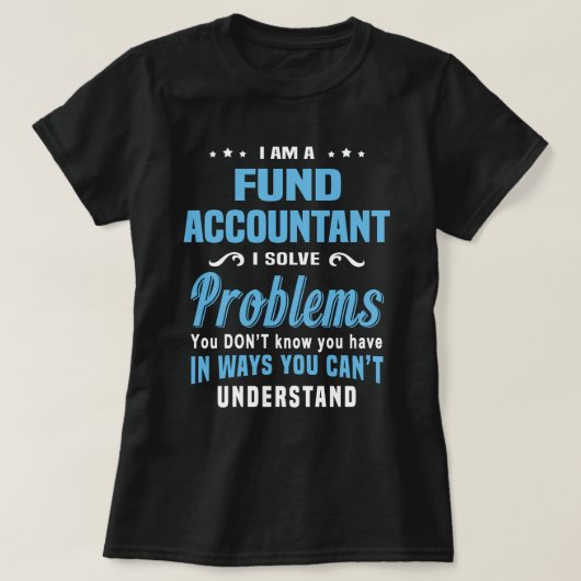 Fondsaccountant T-shirt (Design voorkant)