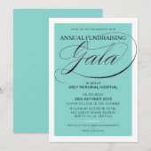 FONDSENWERVING GALA evenement fancy elegant mint g Kaart (Voorkant / Achterkant)