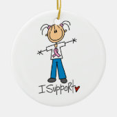 Fondsenwerving I-ondersteuning Keramisch Ornament (Voorkant)