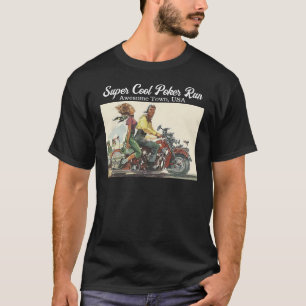 Fondsenwerving Motorcycle Poker Run aanpassen T-shirt