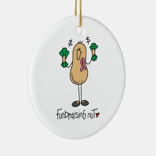 Fondsenwerving Nut T-shirts en geschenken Keramisch Ornament (Rechts)