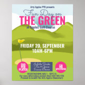 fondsenwerving voor golftoernooi en poster (Voorkant)