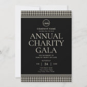 Fondsenwervingsevenement Charity Gala Logo Off-whi Kaart (Voorkant)