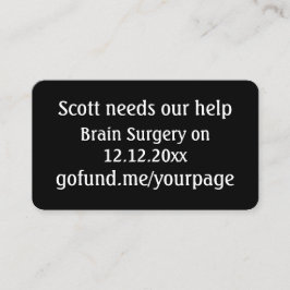 Fondsenwervingsevenement voor vriend QR-code om me Visitekaartje