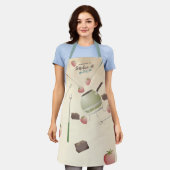 Fondue aardbery chocolade, gepersonaliseerde keuke schort (Gedragen)