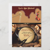 Fondue Dinner Party Uitnodiging voor Foodies Uniqu (Voorkant)