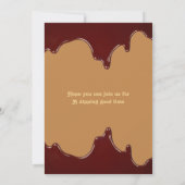 Fondue Dinner Party Uitnodiging voor Foodies Uniqu (Achterkant)