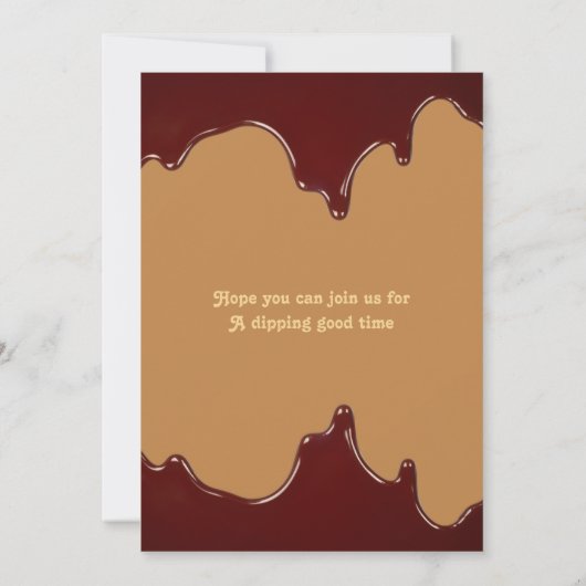 Fondue Dinner Party Uitnodiging voor Foodies Uniqu (Achterkant)