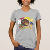 Fondue Fruit Cake Berries Marshmallow Dessert Food T-shirt (Voorkant)