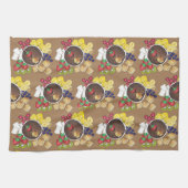 Fondue Fruit Cake Berries Marshmallow Dessert Food Theedoek (Horizontaal)