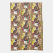 Fondue Fruit Cake Berries Marshmallow Dessert Food Theedoek (Verticaal)