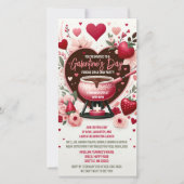 Fondue Galentine's Day Party Digitale Uitnodiging (Voorkant)