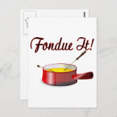 Fondue it briefkaart (Voorkant / Achterkant)