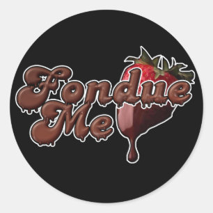 Fondue Me 2 Ronde Sticker