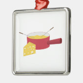 Fondue Metalen Ornament (Links)