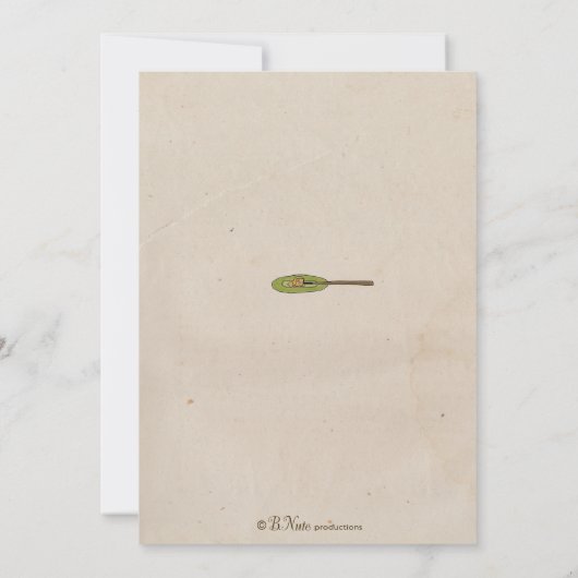 Fondue Party-uitnodiging Kaart (Achterkant)