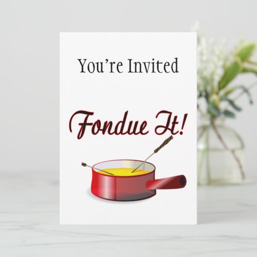 Fondue-set Kaart (Staand voorkant)
