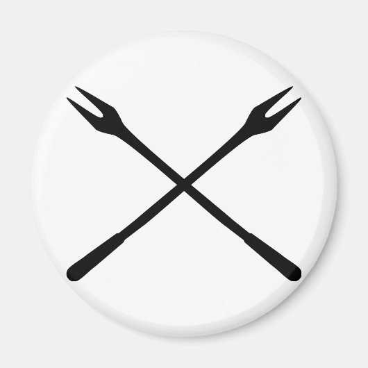 Fondue spit icoon magneet (Voorkant)