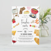 Fonduefeest Wijn Kaas Dinerfeest Elke Gelegenheid Kaart (Staand voorkant)