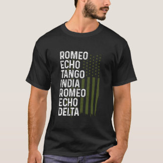 Fonetalphabet Vliegtuig Piloot Luchtvaart Patrioti T-shirt
